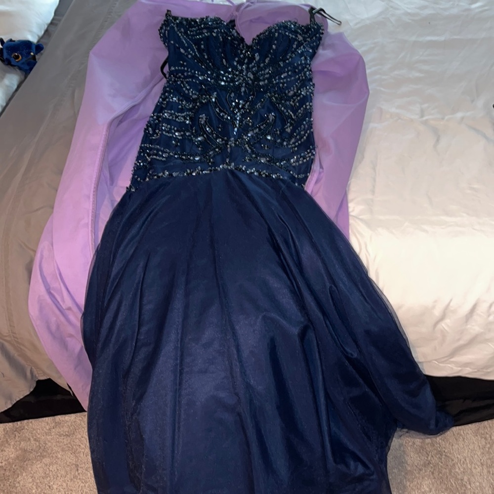 Navy blue prom dress. Was $800 in 2016